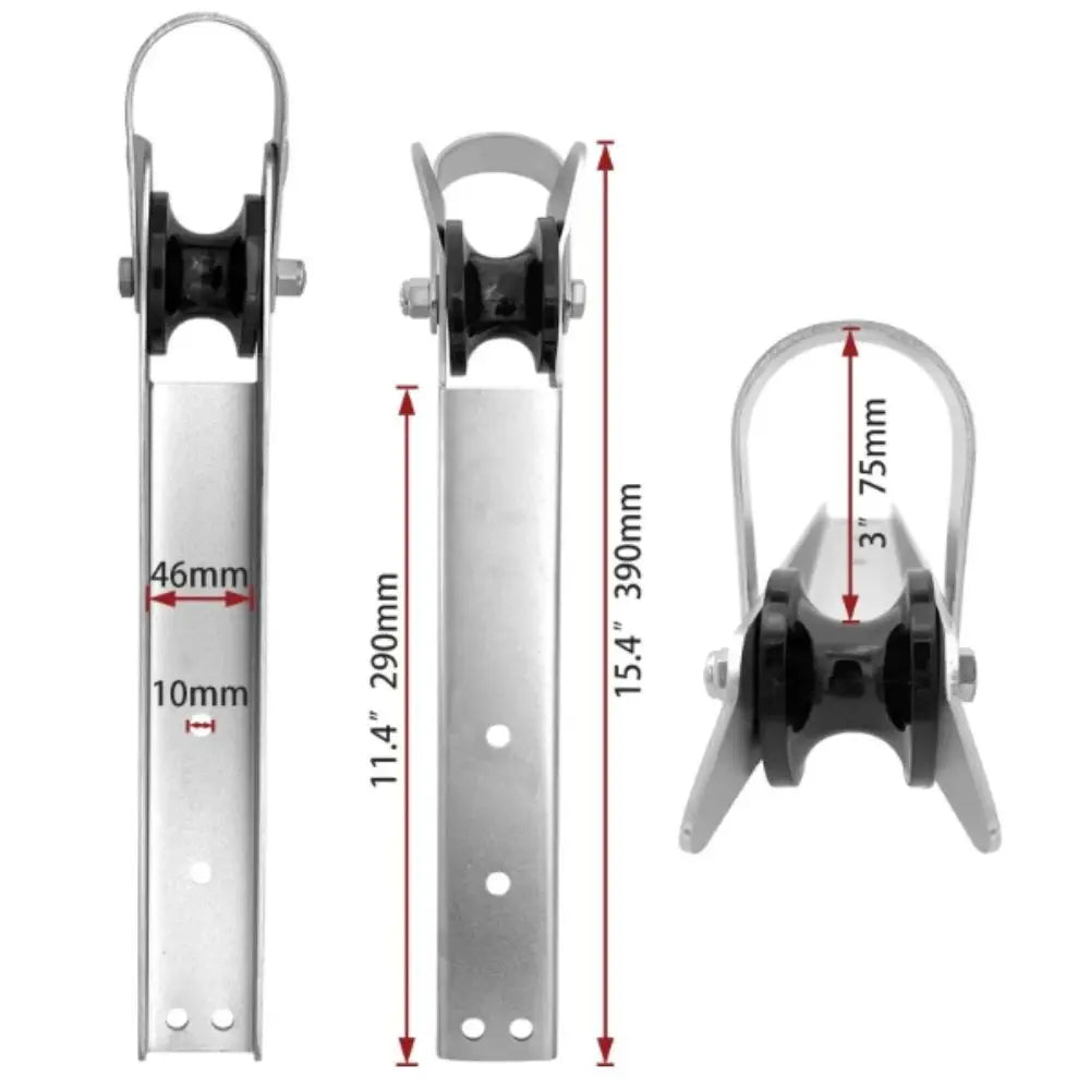 Anchor Wheel Stainless Steel 316 Bracket Self Launching Heavy Duty Zpaxo