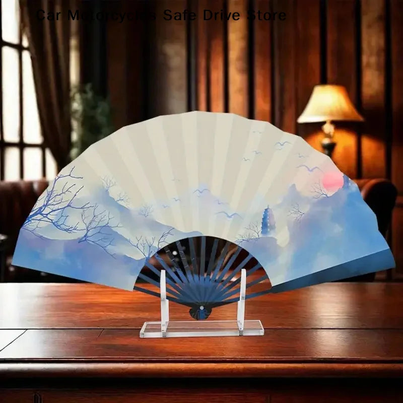 CM1 Acrylic Foldable Fan Stand Display Stands Holder Space-saving