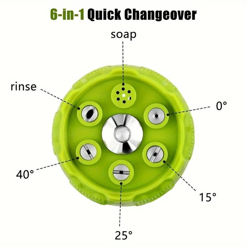 5-in-1 High-pressure Cleaning Machine Nozzle Universal Quick Connect Zpaxo
