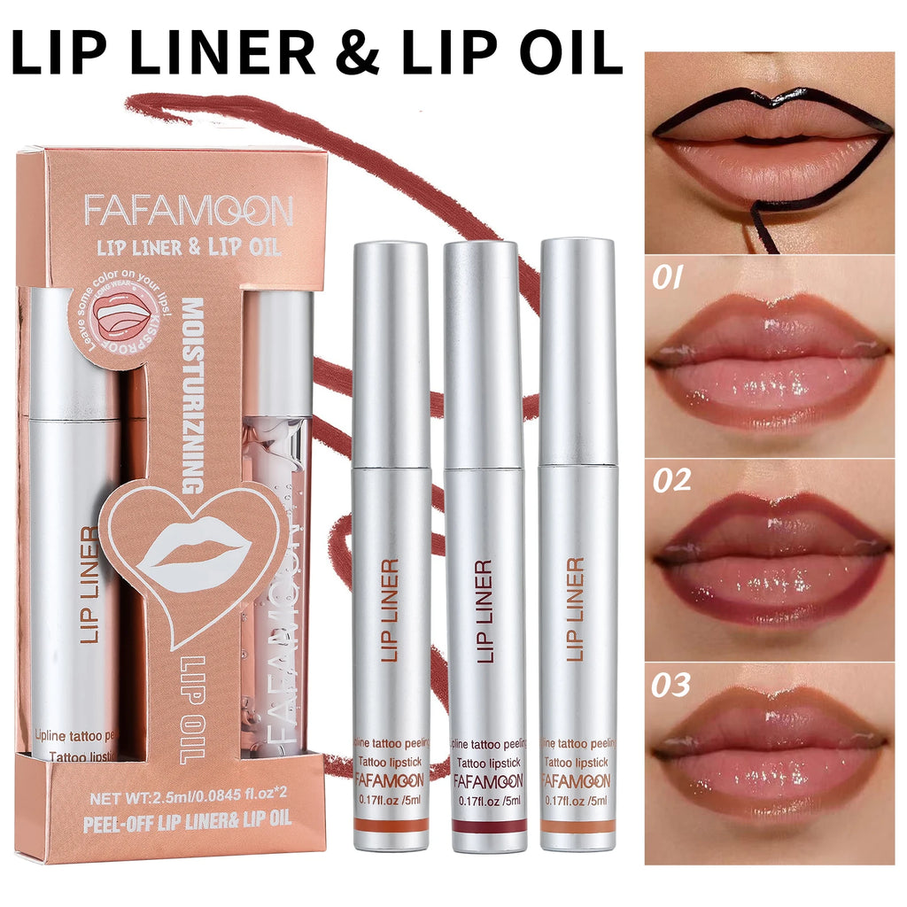 Tear-off Lip Liner Oil Moisturizing Lightweight Texture Long-lasting
