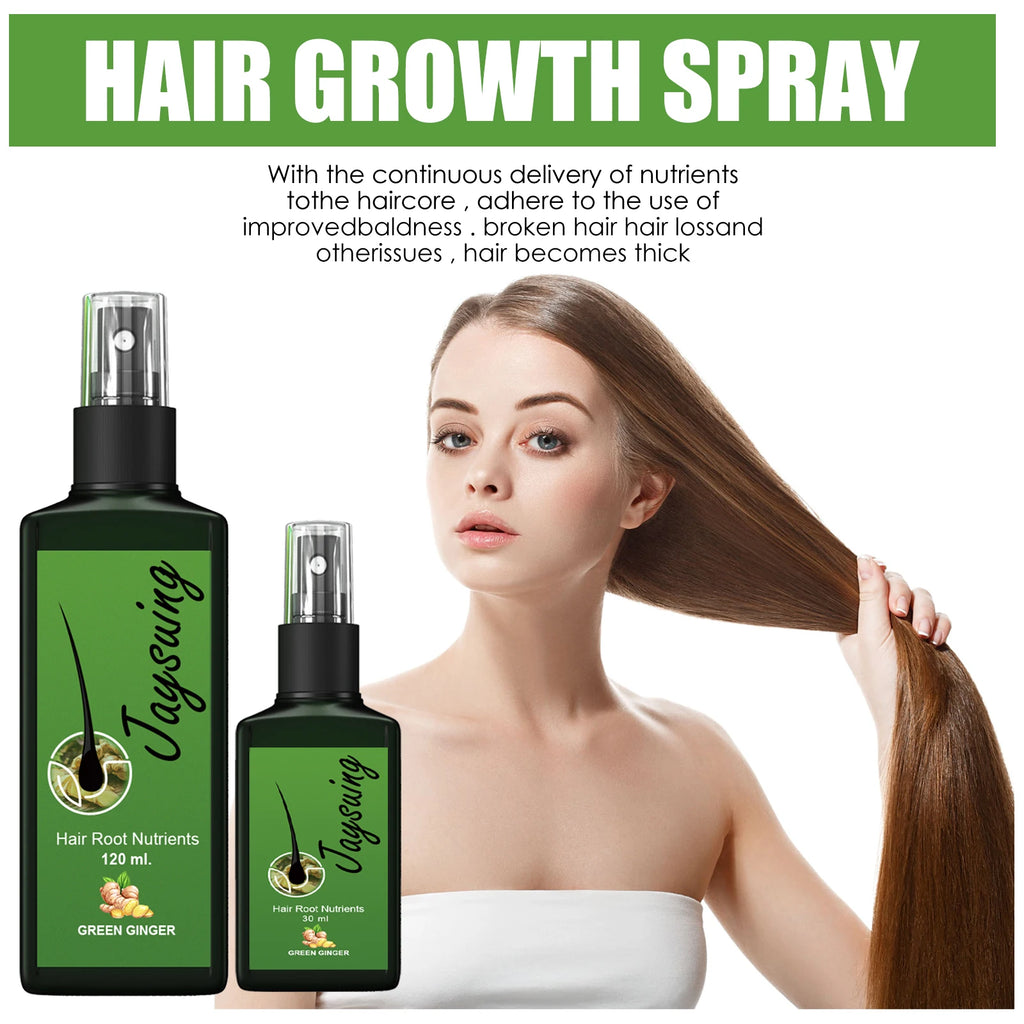 Ginger Hair Growth Spray | Anti-Baldness Scalp Treatment Serum Hair Growth Spray Zpaxo