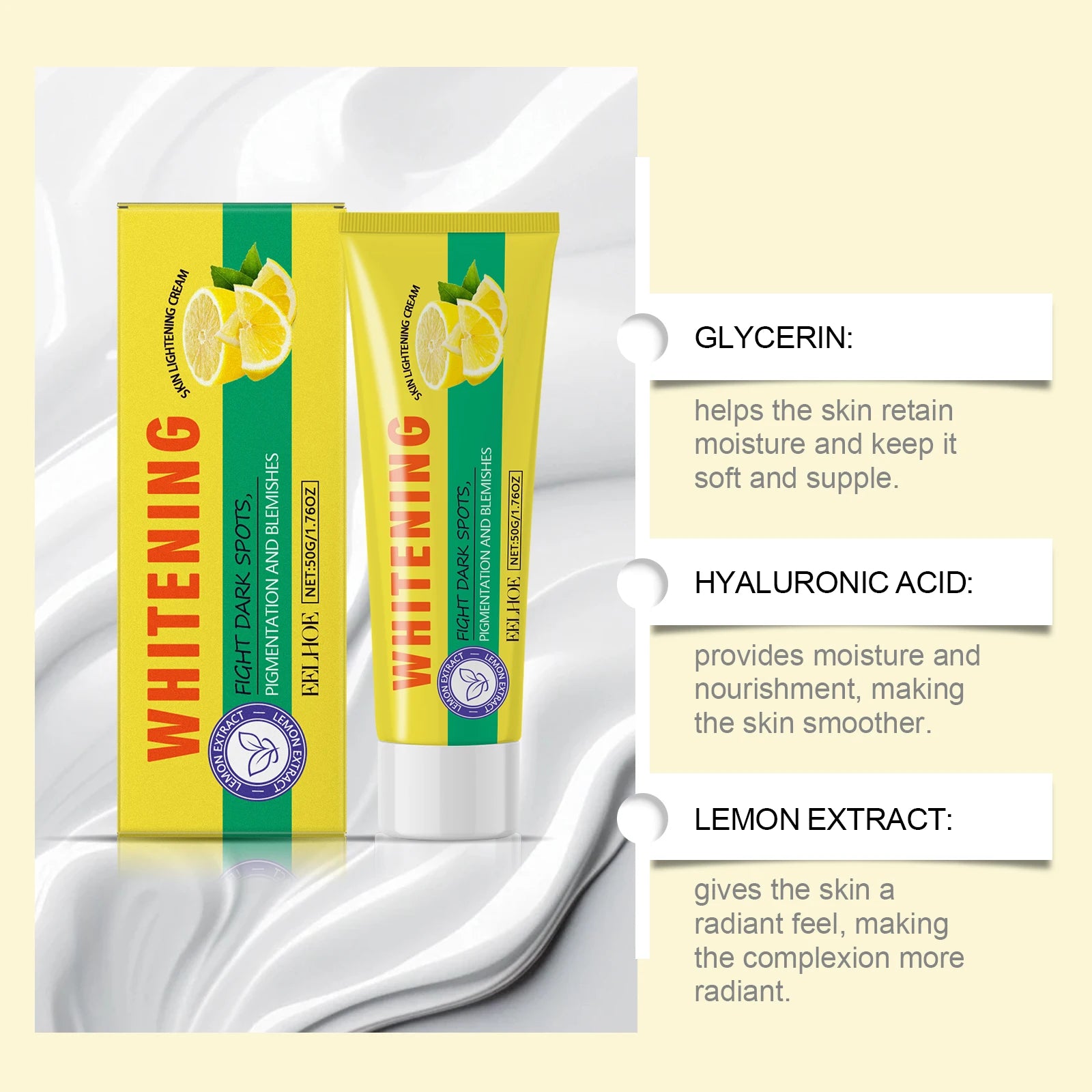 Eelhoe Lemon Brightening Body Lotion – Moisturize & Even Skin Tone Brightening Body Lotion Zpaxo