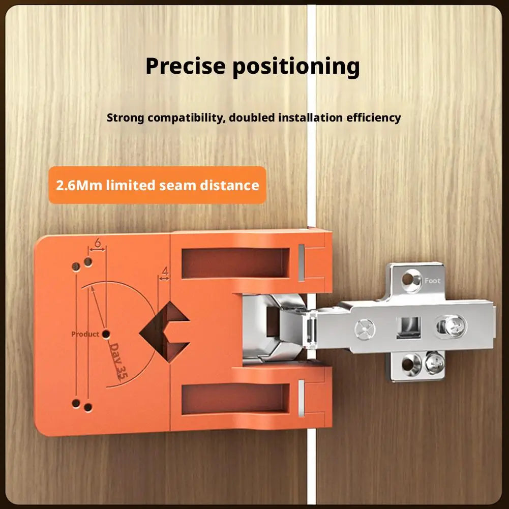 Magnetic Cabinet Hinge Jig – 35mm Door Fixing Plate Tool Woodworking Hinge Jig Zpaxo