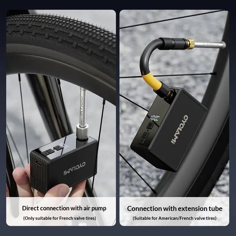 Portable Electric Bike Pump 150PSI – Digital Display & USB-C