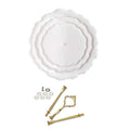 3 Tier Cake Stand Resin Silicone Molds Set Round Epoxy Resin Tray Mold with Hardware Fittings for Cupcake Serving Stand Making Zpaxo J2659
