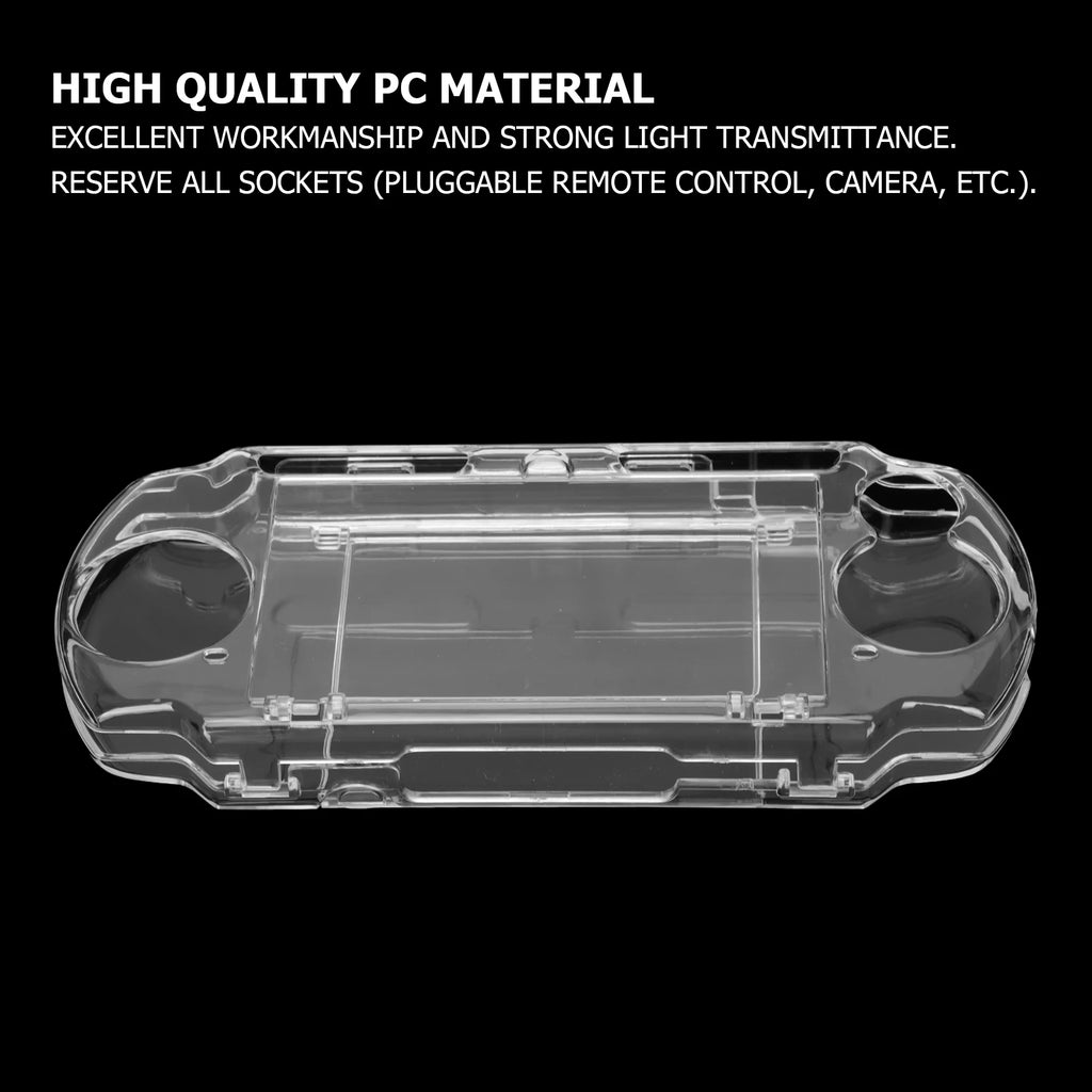 Universal Protector with Movie Bracket Protective Case Stylish Prevent Slipping Shockproof Transparent Protective Shellfor PSP Zpaxo