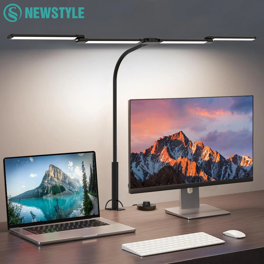 LED Ultra Bright Eye-caring Desk Lamp 24W Stepless Dimming Flexible Zpaxo