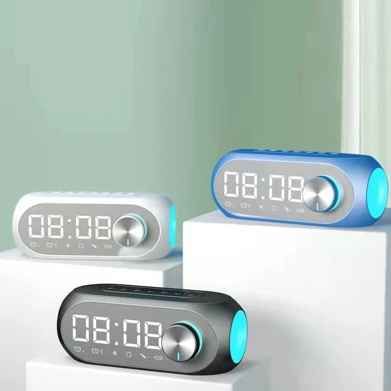Outdoor Portable S8 Bluetooth Speaker Alarm Clock FM Radio Wireless