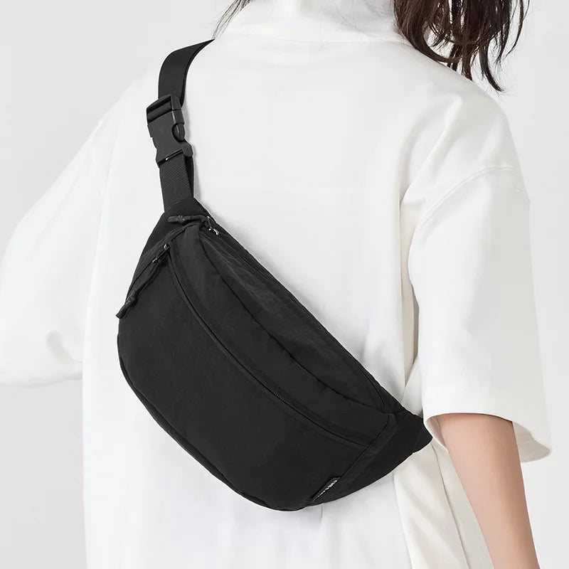 Minimalist chest bag women's bag niche design summer lightweight and versatile shoulder bag trendy and stylish waist bag Zpaxo