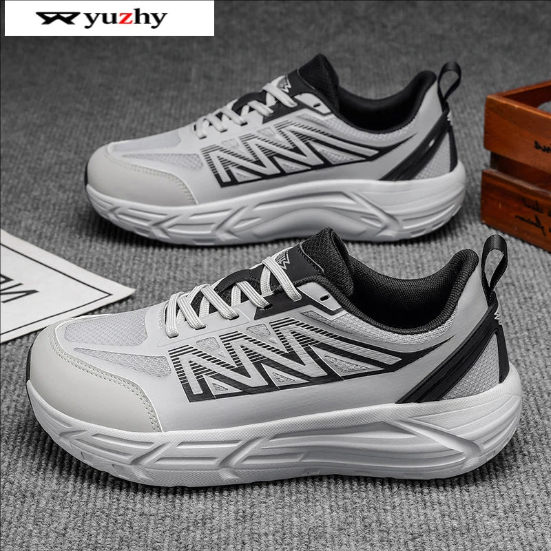Men's Casual Sneakers Luxury Trainer Shoes Breathable Race Running