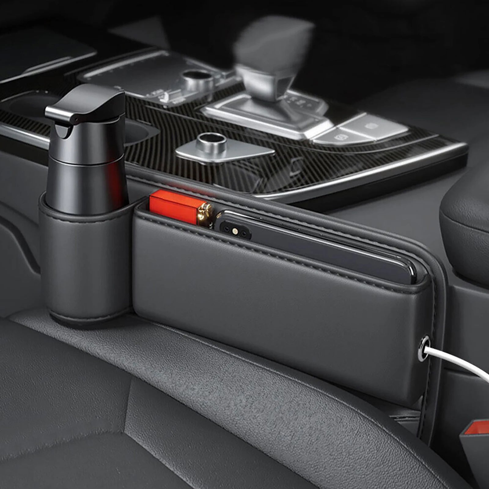 Car Seat Crevice Gaps Storage Box Left Side Gap Slit Filler Holder