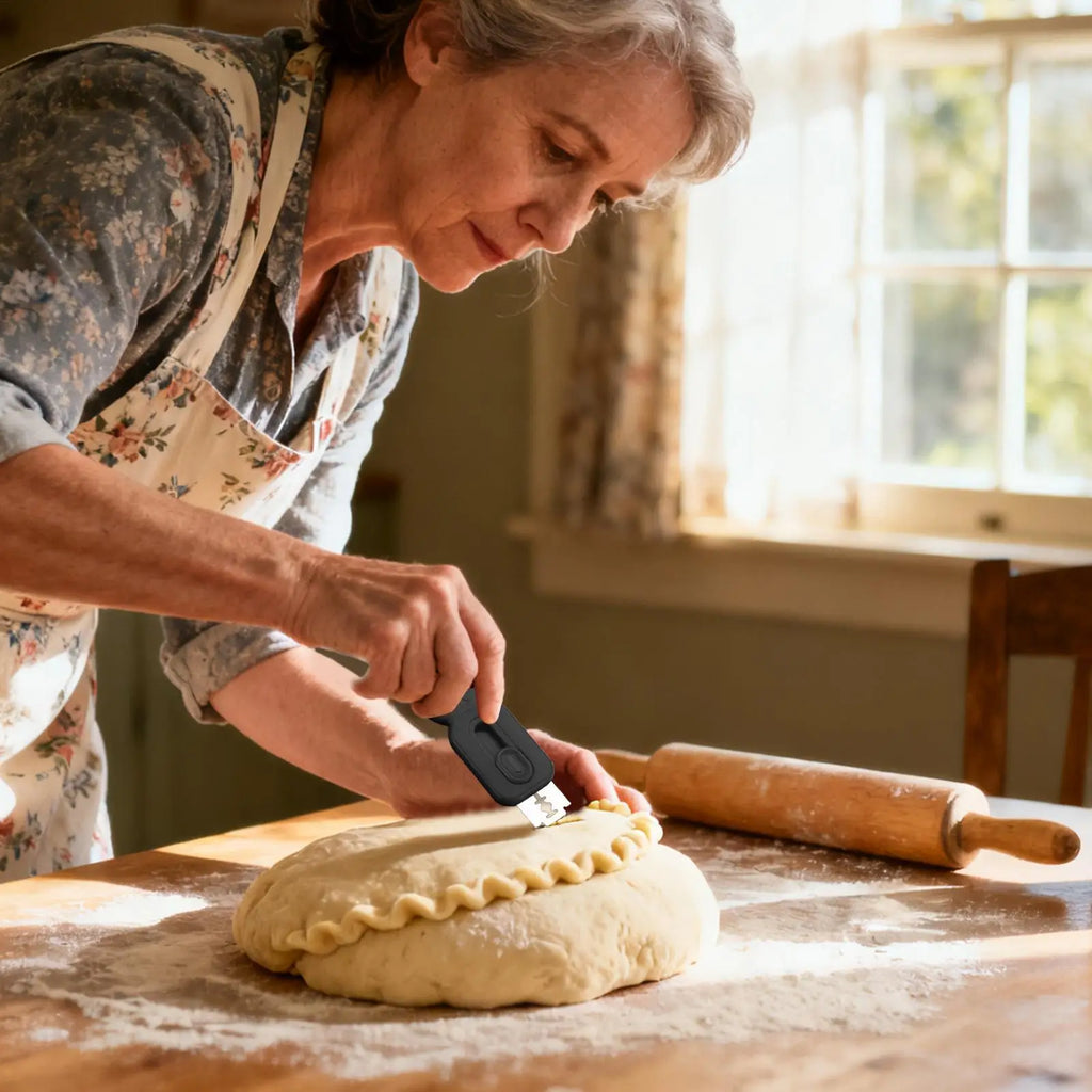 Scoring Lame Anti-Slip Handle Ergonomic Dough Scorer Baking Supplies Bread Lame for Crafts Festival Home Party Kitchen Zpaxo