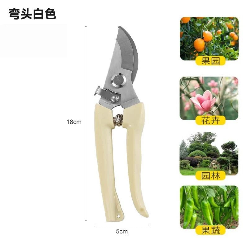 Pruning and pruning complete set of gardening straight end shears, garden elbows, garden fruit picking shears, spring hand tools Zpaxo elbow