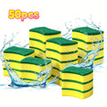 Dish Sponges Washable and Reusable for Cleaning A Kitchen Sink with Stains Highly Absorbent Double-sided Rust Sponges Cleaning Zpaxo 50pcs B