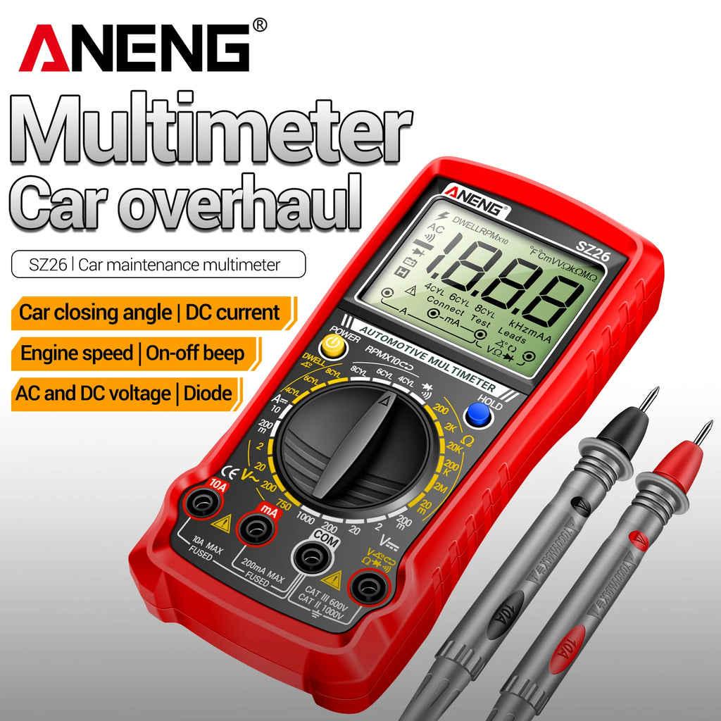 Precision Digital Display Auto Repair Electrician Testing Instrument