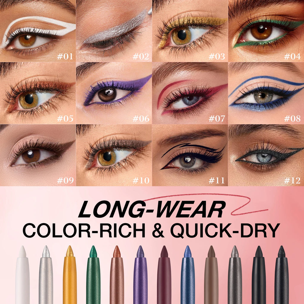 Waterproof Sweat Resistant Eyeliner Pen Durable Easy Fast Drying