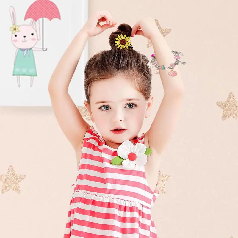 Jewelry Making Kit For Girls Handmade Bead Making Kit Bead Bracelet Kit Trendy Charm Bracelet Necklace Kit Kids Beading Craft Zpaxo