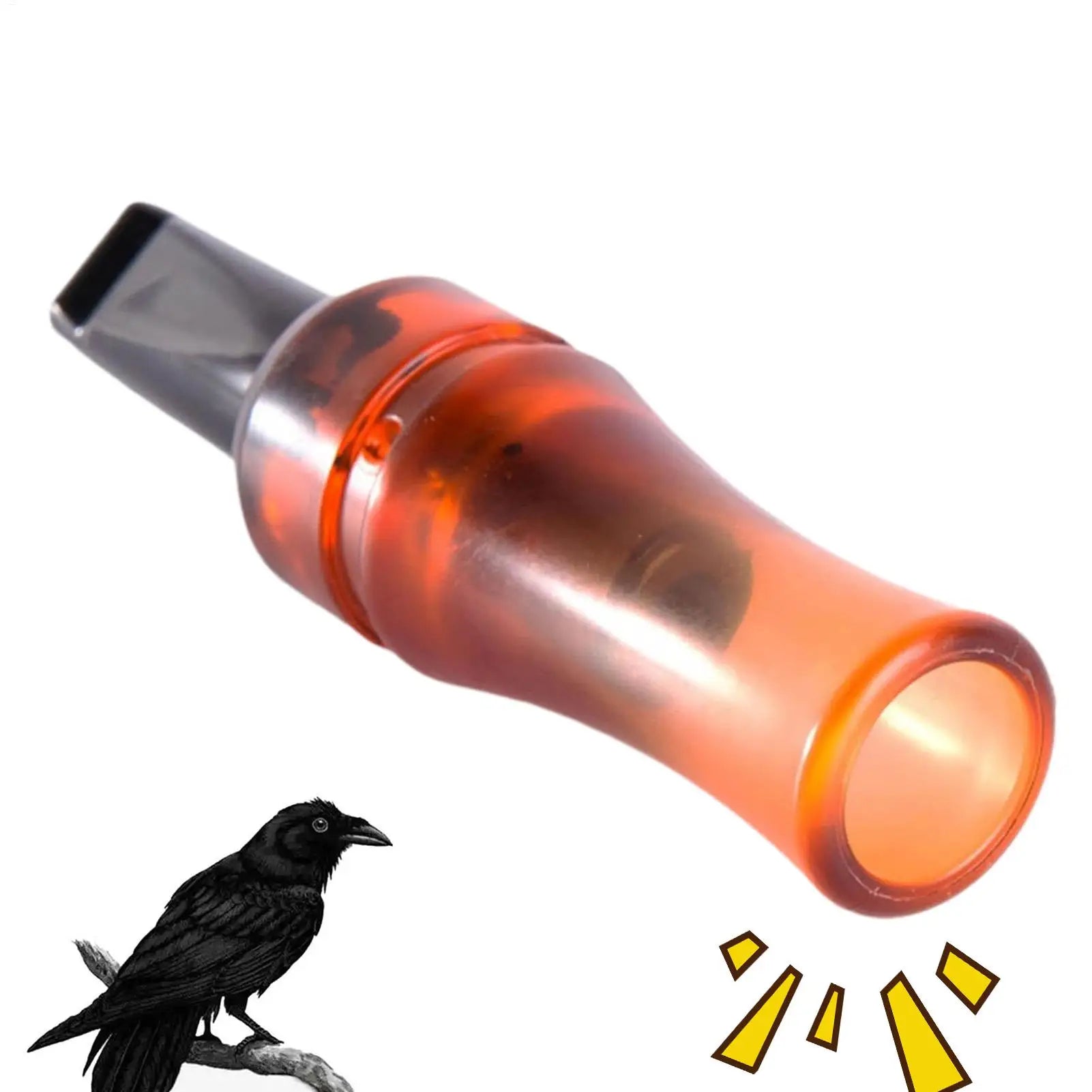 Loud Crow Call Whistle Realistic Acoustic Caller Hunting Animal Decoy