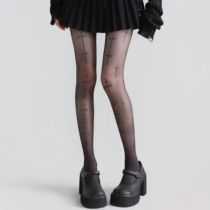 Fashion Semi Sheer Tights Thin Stretch Fit Slimming Sexy Pantyhose Zpaxo One Size A4