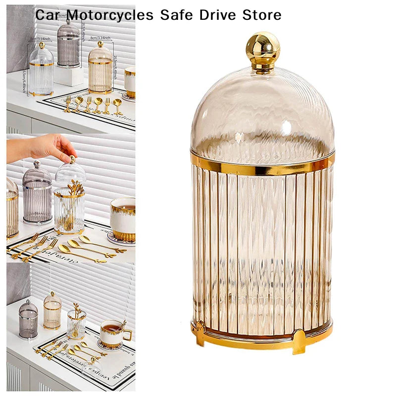 Food Storage Canister Modern Coffee Spoon Dessert Fork Holder