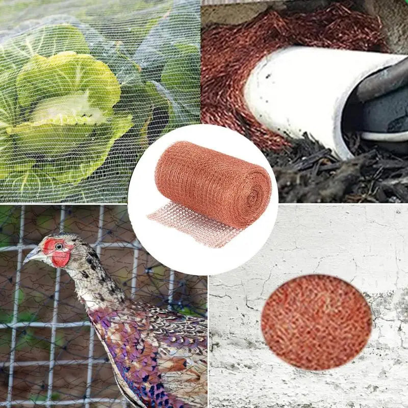Copper Anti-Snail Wire Mesh Net Signal Shielding Net Wire Pest Rodent Net Copper Mesh Garden Supplies 3/4/6/9m Zpaxo