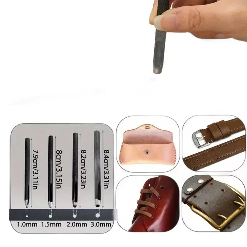Shoe leather sewing kit with awl, hand sewn needle and thread, leather craft kit, sofa repair, leather bag production Zpaxo
