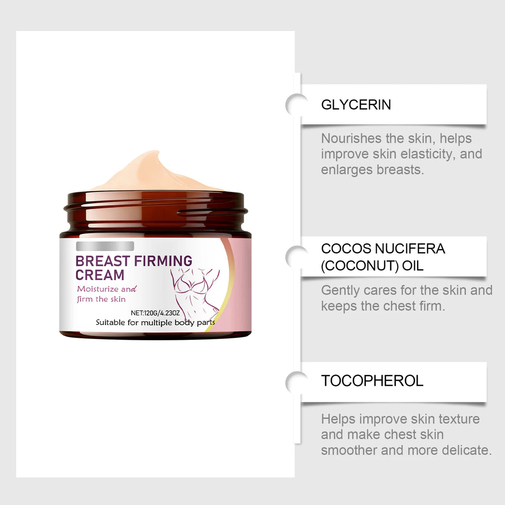 Women's Chest Moisturizing & Firming Massage Cream – 120g Body Firming Cream Zpaxo