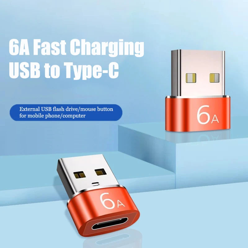 USB Type-c Rotary Adapter Charger PD Data Cable 6A Mobile Phone USB-C Zpaxo