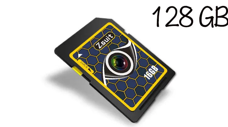 Zsuit High-speed Memory Cards SD Cards 64GB 256GB Class10 U3 SD Chip Card 128GB Universal Camera UAV/TV Series 4k HD Big Cards Zpaxo FW-black--128gb
