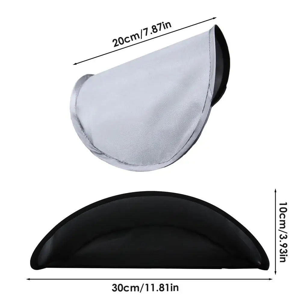 Navigation Sun Visor Anti-Glare Foldable Sunlight Block Navigation Sun Hood Cover Car Glare Visor GPS Sun Shade Cover Car Zpaxo Black