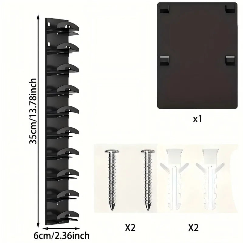 2026 Hot 10Grids Wall Mounted Cap Rack Hat Holder Baseball Cap Towel Rack Holder Closet Hanger Storage Organizer Space Saving Zpaxo