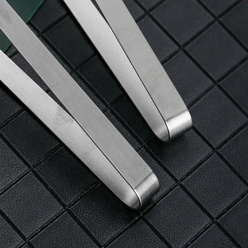 5PCS Stainless Steel Mini Creative Food Clip Small Palm Snack Cake Dim Sum Antiskid Food Kitchen Candy Snack Clip Zpaxo