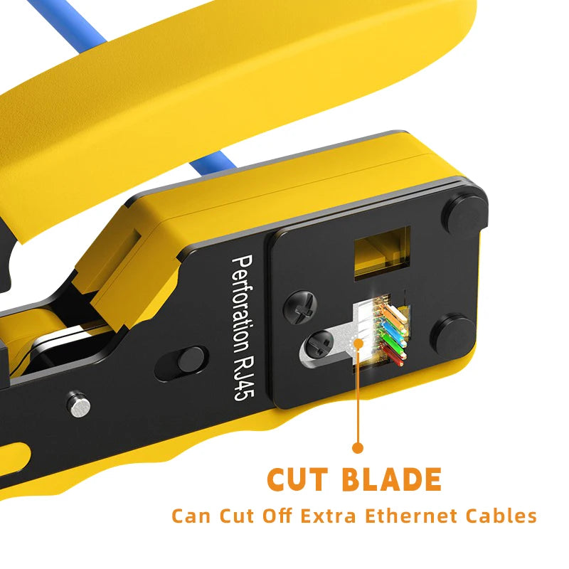 Multifunctional Network Pliers Crimping Tool CAT5 CAT6 CAT7 RJ45 Pass Zpaxo