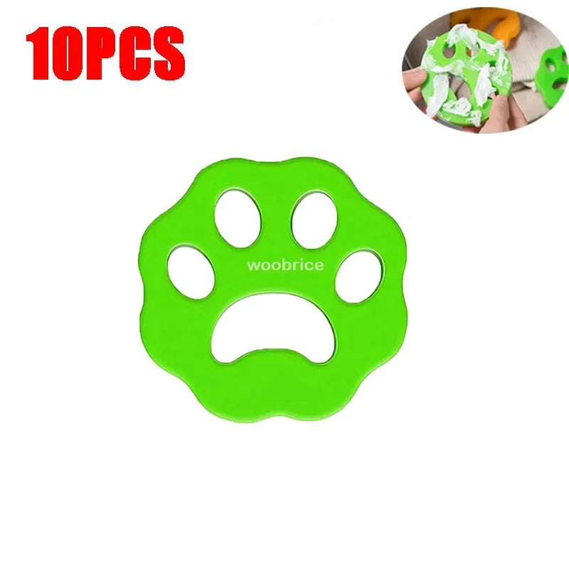 10PCS Take Pet Hair From Clothes Cat Fur Remover for Laundry Reusable Clothes Fur Removal Washing Machine Clothes Pet Cleaning Zpaxo 10PCS-Green-A