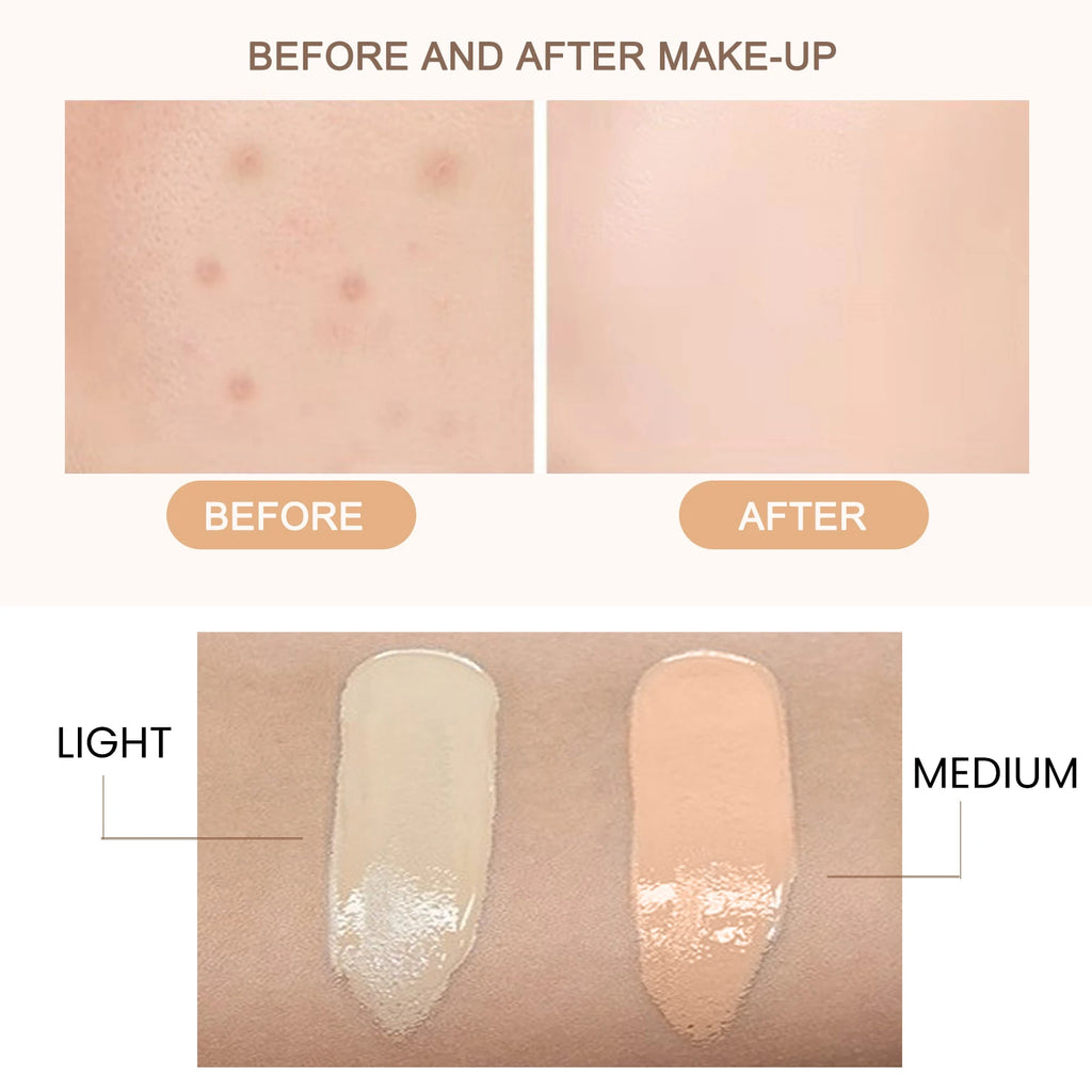 CC Cream Foundation Waterproof Brighten Moisturizing Foundation Concealer Oil-Control Sunscreen Spf 50 Zpaxo