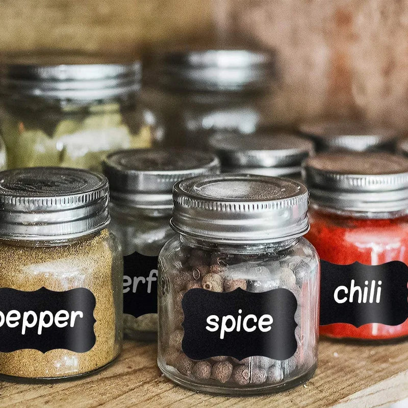 Chalkboard Labels Condiment Spice Stickers Household Kitchen Jars
