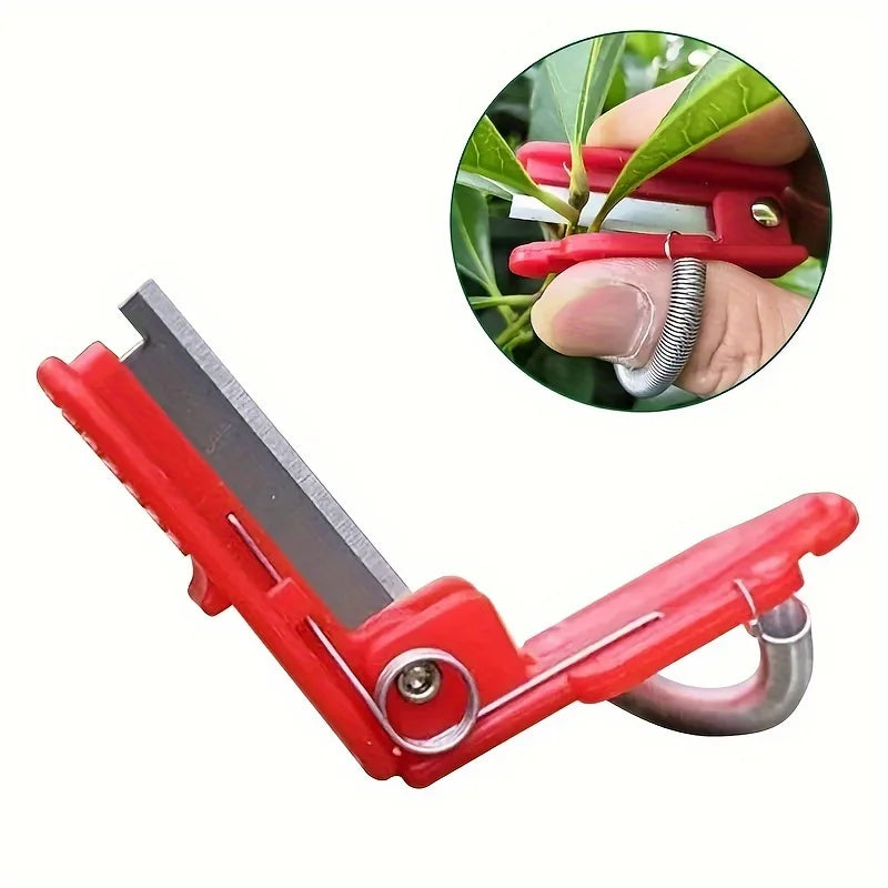 Multifunction Thumb Knife Garden Pruner Fruit Picking Device Safe Fruit Blade Tool Cutting Blade Rings Finger Protector Catcher Zpaxo
