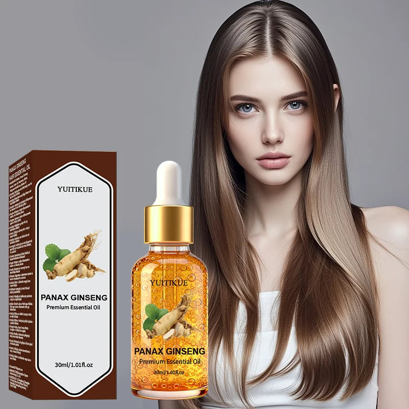 YUITIKUE Natural Ginseng Hair Oil – Nourishing & Lightweight Nourishing Hair Oil Zpaxo
