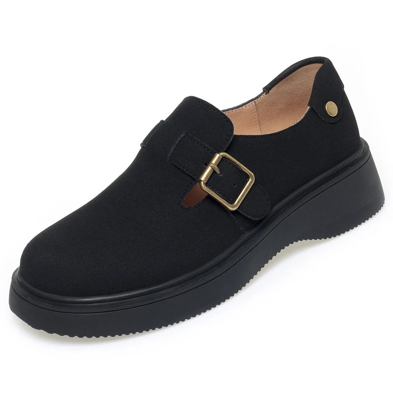 Spring Autumn Wedge Single Shoes Soft Leather Comfortable Sole Zpaxo