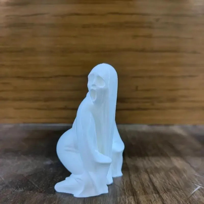 Halloween 3D Printed Big-Ass Ghost Statue Ghost Desktop Ornament Home Decor For Living Room Desktop Halloween Gift Zpaxo