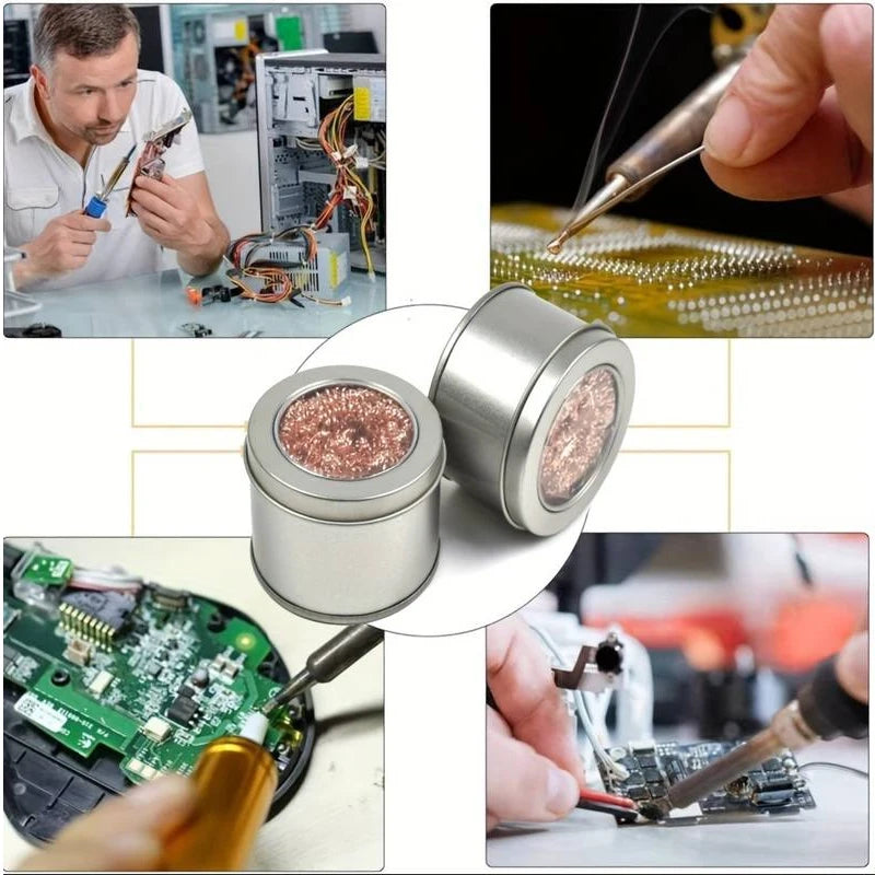 Soldering Iron Tip Cleaner Solder Cleaning Wire Ball Rapidly Remove