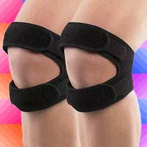 Pressurized Knee Wrap Sleeve Support Bandage Pad Elastic Braces Hole