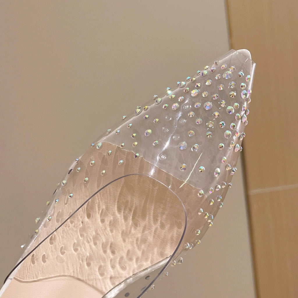 2026 New High Heels Sandals for Women Square Toe Bowtie Decor Summer Outdoor Slippers Thin Heeled Party Wedding Shoes Zpaxo