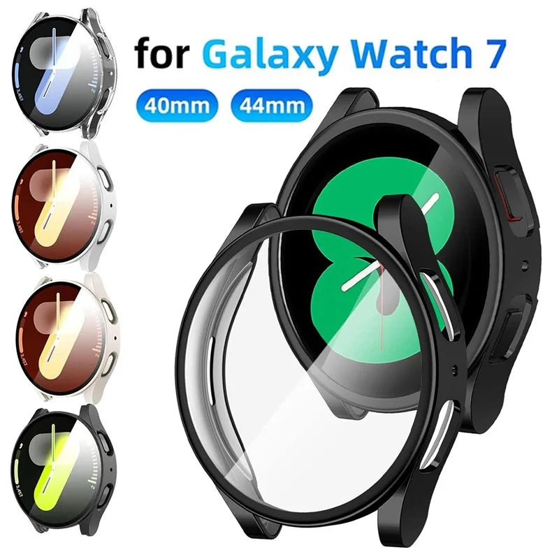 Watch Case For Samsung Galaxy Watch 7 40mm 44mm Soft TPU Screen Protector All Around Bumper Protective Cover Accessory Shield Zpaxo