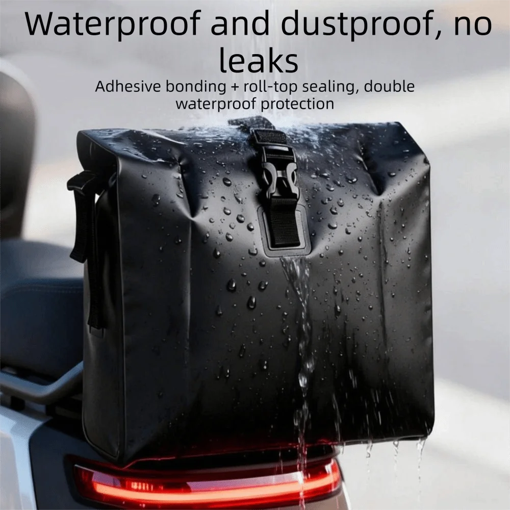 Water Resistant PVC Bike Pannier Bag Large Capacity Portable Design Zpaxo