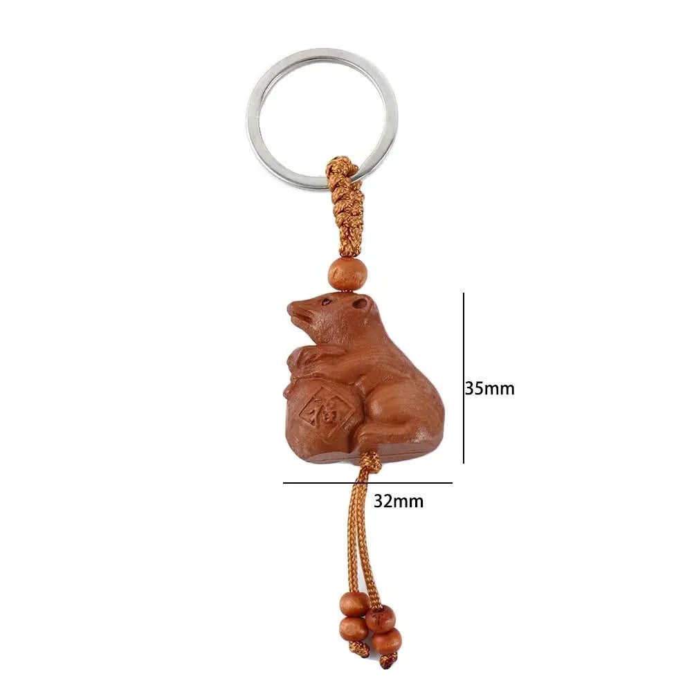 Accessories Snake Car Key Ring Lucky Chain Fengshui Ethnic Keychain Zpaxo