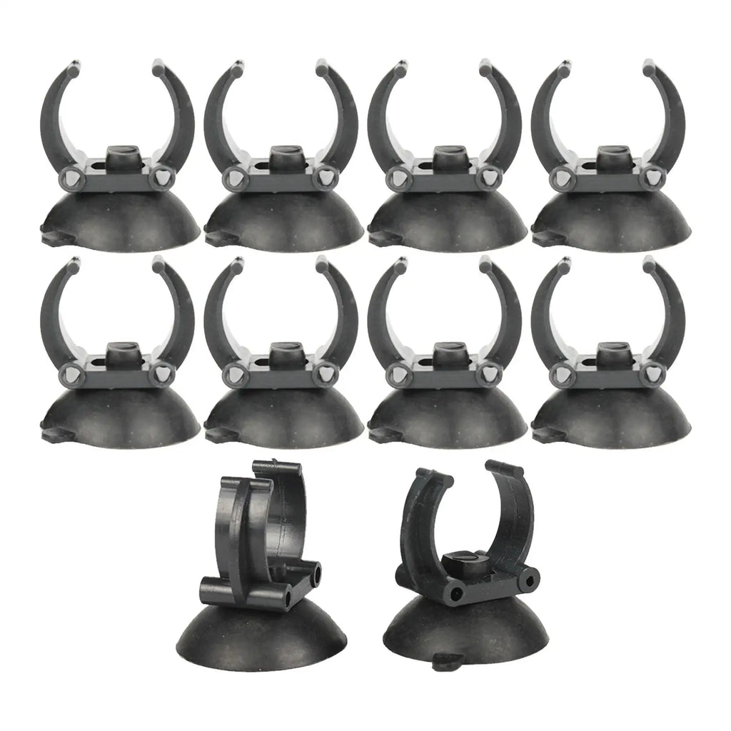 10 Pieces Aquarium Heater Suction Cups Fixing Clip Heating Rod Holders Clamps 35mm Diameter for Fish Tank Accessories Zpaxo Default Title