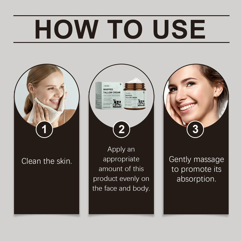 Ouhoe Tallow Cream – Pore Minimizing Firming Face Moisturizer Face Moisturizer Cream Zpaxo
