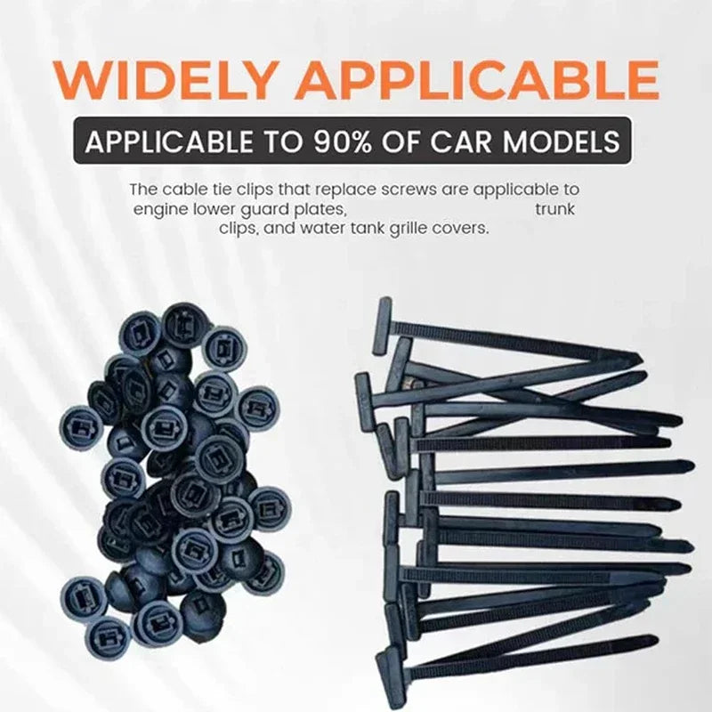 100/50/20pcs Zip Nylon Tie Wrap Cable Fixed Fastener Clips Car Hose Fastening Zip Strap Self-Locking Reusable Nylon Cable Ties Zpaxo