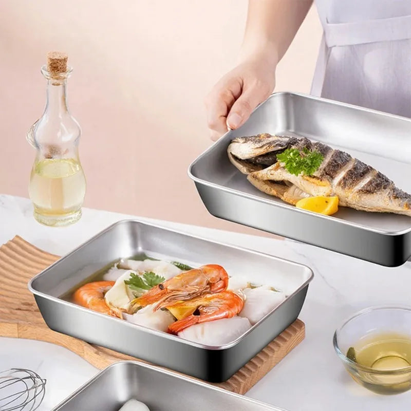 Stainless Steel Food Storage Container Large Capacity Suitable